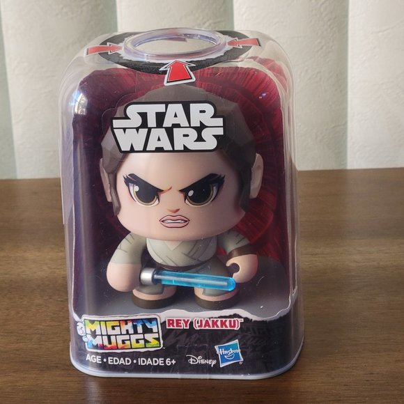 Star Wars MIGHTY MUGGS Rey (Jakku) 4-inch Action Figures  2017 NEW - Picture 1 of 9